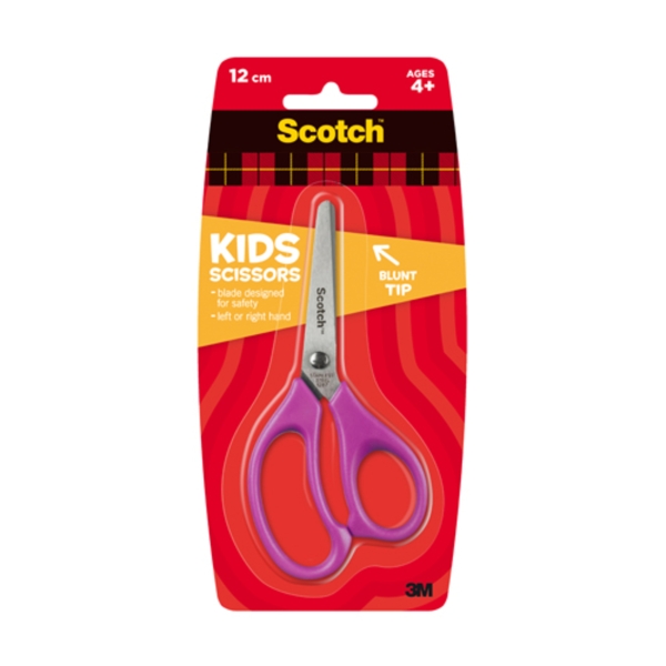 Scotch Tijeras Infantiles - Punta Redondeada - 12cm - Color Morado