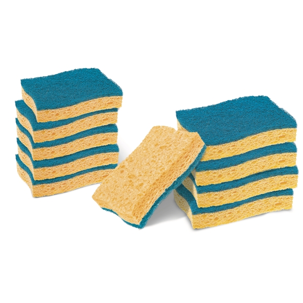 Scotch-Brite Pack de 10 Estropajos de Cocina - No Raya - Celulosa - Color Amarillo