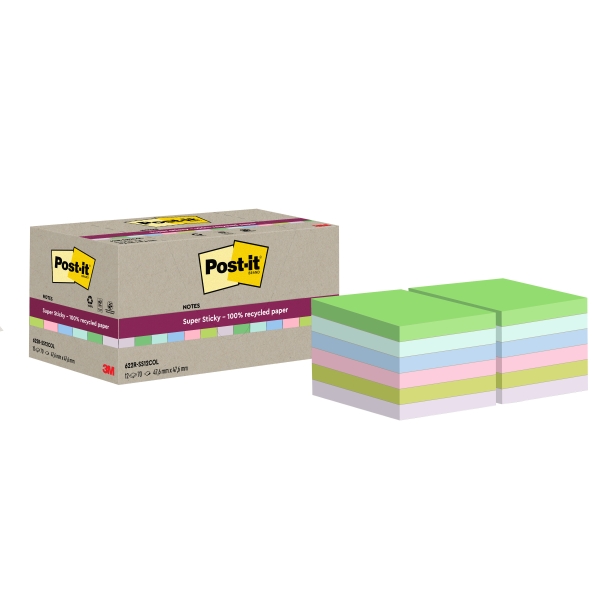 Post-it foglietti adesivi Post-it SuperSti bu 476x476 colori assortiti
