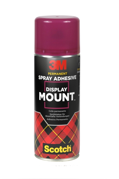 Scotch Display Mount Adhesivo en Spray 400ml - Union Permanente y Duradera - Color Transparente