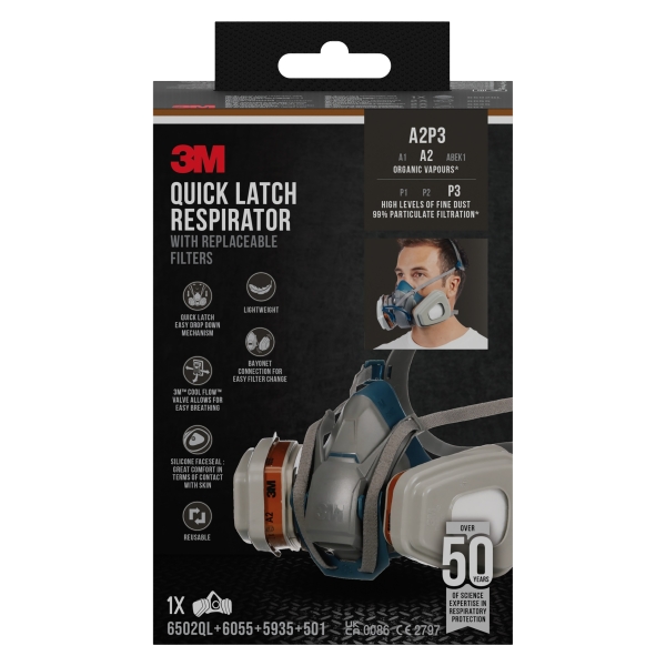 Maschera respiratoria 3M 6502QLPRO