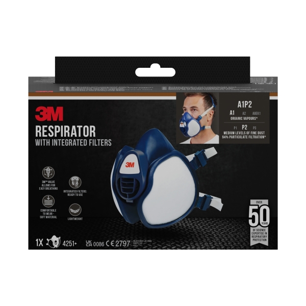 Maschera respiratoria 3M FFA1 P2 RD