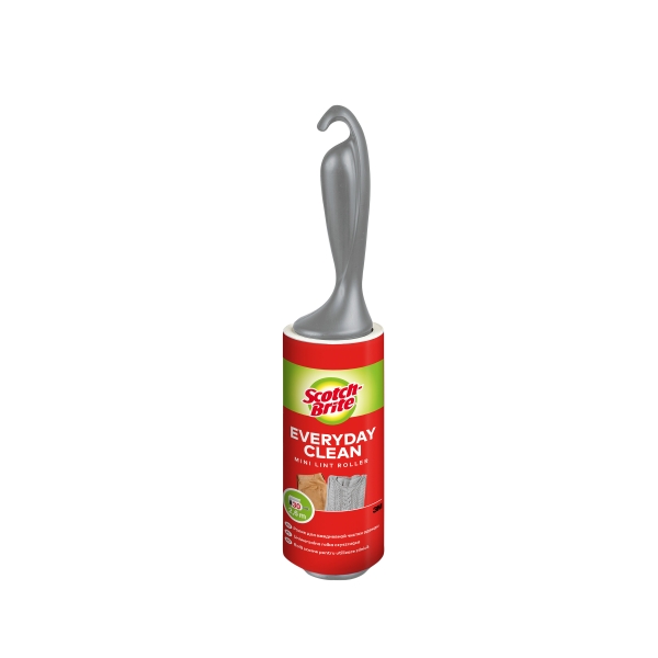 Scotch-Brite Everyday Clean Rodillo Quitapelusas Adhesivo - 30 Hojas - Color Gris