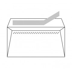 Sam Pack de 500 Sobres Americanos de Papel Offset 90grs - Medidas 115x225mm - Autoadhesivo con Tira de Silicona - Color Blanco