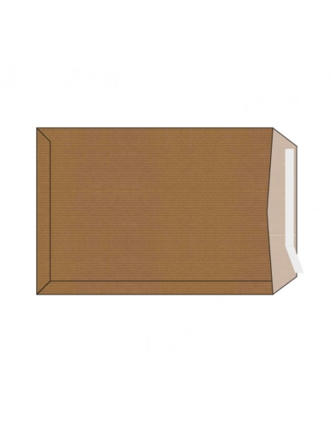 Sam Pack de 250 Sobres de Papel Kraft 90grs - Medidas 260x360mm - Autoadhesivo con Tira de Silicona - Color Marron