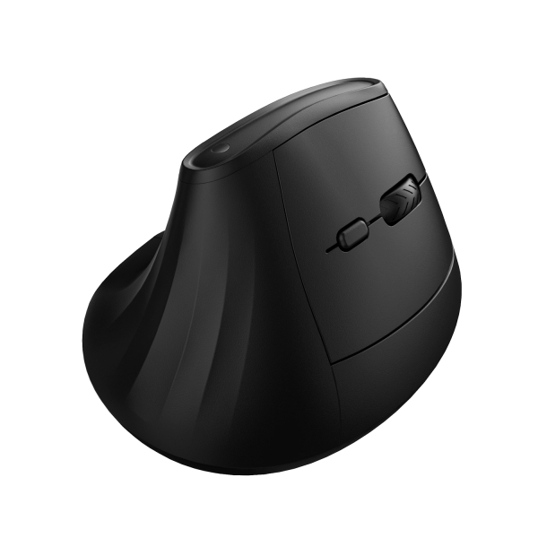 Ewent Raton Inalambrico - 4000dpi - Receptor USB-A de 2.4Ghz - Bluetooth 5.1 - Ergonomico - 6 Botones - Agarre Vertical - Color Negro