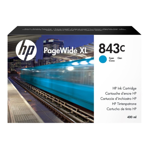 HP 843C XL Cyan Cartucho de Tinta Original - C1Q66A