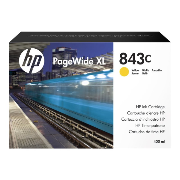 HP 843C XL Amarillo Cartucho de Tinta Original - C1Q68A