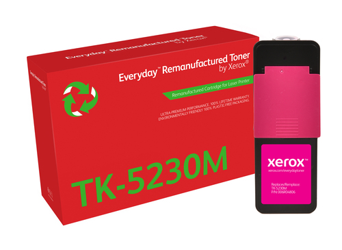 Xerox Everyday Kyocera TK5220/TK5230 Magenta Cartucho de Toner Remanufacturado - Reemplaza 1T02R9BNL1/1T02R9BNL0/TK5220M/TK5230M