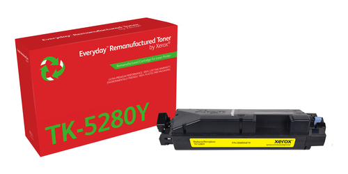 Xerox Everyday Kyocera TK5280 Amarillo Cartucho de Toner Remanufacturado - Reemplaza 1T02TWANL0/TK5280Y