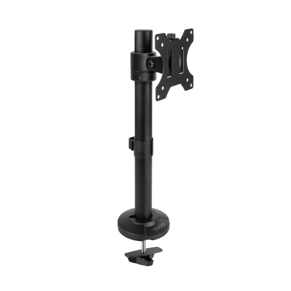 Tooq Soporte de Mesa para Monitor de 17"-32" - Altura, Rotacion y Giro Regulables - Gestion de Cables - Peso Max 8Kg - VESA 100X100mm - Color Negro