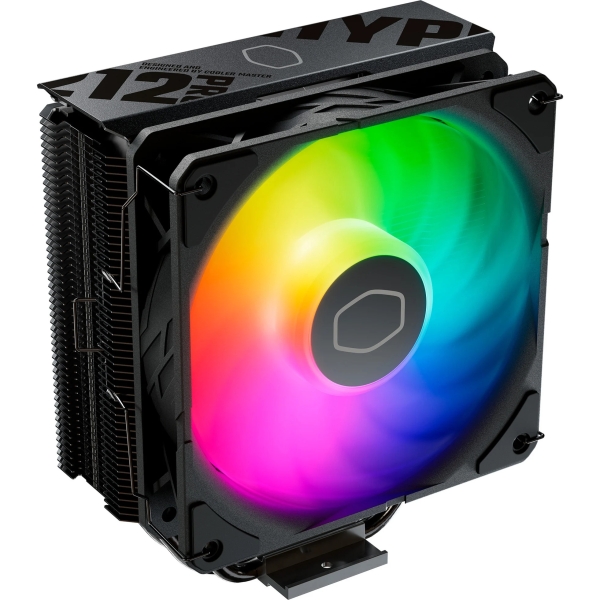 Cooler Master Hyper 212 Pro Disipador CPU - 4 Tubos -  Multisocket Universal - Ventilador 120mm - Iluminacion RGB - Color Negro