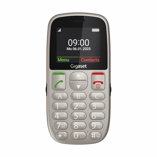Gigaset GL395 Telefono Movil para Mayores Pantalla 2.2" - IP44 - Base de Carga - Color Gris