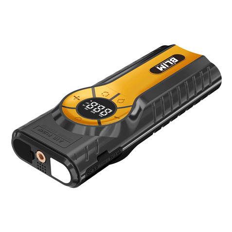 Blim BL0434 Arrancador de Baterias 4 en 1 - 12000mAh - Arranque 12V - Powerbank - Linterna - Compresor 150psi Para Neumaticos - Proteccion Contra Cortocircuitos, Sobrecargas y Descargas - 1000 Ciclos de Vida Util - Color Negro