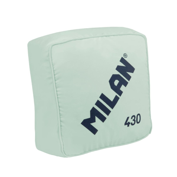Milan Coleccion 430 Cojin con Forma y Color de la Goma de borrar Milan 430 - Medidas 35x35x16cm - Color Verde