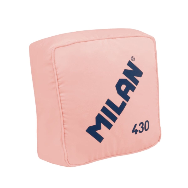 Milan Coleccion 430 Cojin con Forma y Color de la Goma de borrar Milan 430 - Medidas 35x35x16cm - Color Rosa
