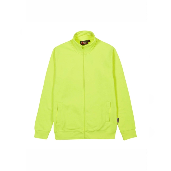 Upower Sotra Sudadera de Trabajo sin Capucha - Talla 3XL - Cremallera Frontal, Polialgodon Perchado, Diseño Ergonomico, Puños y Dobladillo Elastico, Proteccion DPI1 - Color Amarillo