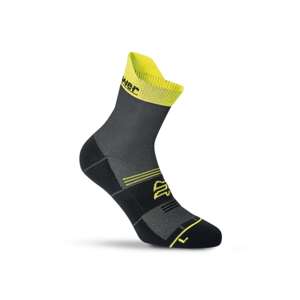 Upower Chipper Calcetines de Trabajo - Talla S - Tecnologia Coolmax, Ventilacion Extra, Banda de Soporte, Costuras Planas, Refuerzos Antidesgaste, Comodidad y Durabilidad - Color Amarillo Fluorescente