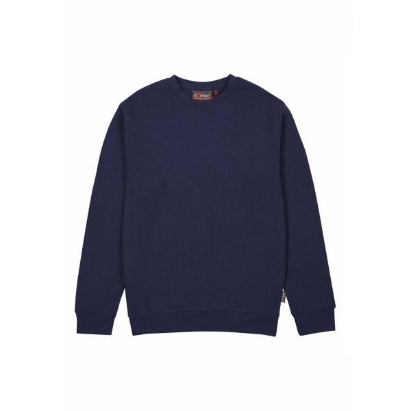 Upower Ombo Sudadera de Cuello Redondo - Talla M - Alta Calidad, Suavidad y Resistencia, Ajuste Comodo, Detalles de Punto Elastico, Proteccion DPI1 - Color Azul Marino