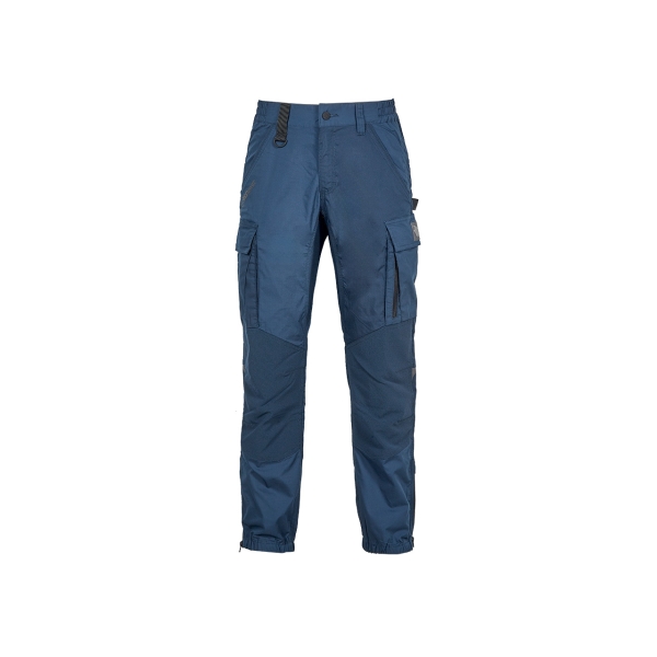 Upower Hike Pantalones Cargo Tecnicos - Talla XL - Estilo Jogging, Tejido Ripstop Elastico, Resistencia al Desgaste, Multiples Bolsillos, Refuerzos en Rodillas, Inserciones Reflectantes - Color Azul Marino