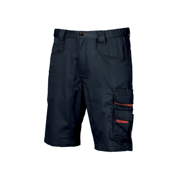 Upower Party Pantalon Corto Multifuncional - Talla 50 - Multiples Bolsillos, Cintura Ajustable, Costuras Reforzadas, Proteccion DPI1, Cierre Cremallera con Boton Resistente - Color Azul Marino