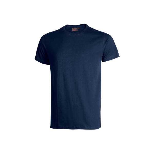 Upower Figi Camiseta de Trabajo - Talla 4XL - Algodon Cardado, Cuello Elastico Acanalado, Cinta Para-Sudor, Proteccion DPI1, Suavidad y Confort Prolongado - Color Azul Marino