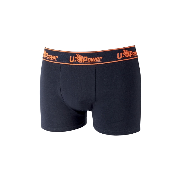 Upower Boxer Calzoncillos Boxer de Algodon Suave - Talla S - Elastico Resistente, Ajuste Perfecto, Transpirables, Resistentes al Lavado, Paquete de Tres - Color Azul Marino