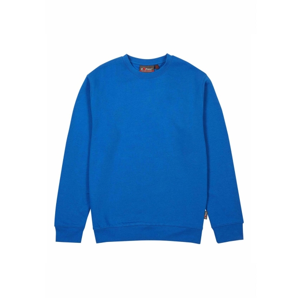 Upower Ombo Sudadera de Cuello Redondo - Talla 3XL - Alta Calidad, Polialgodon Suave, Resistencia a Lavados, Ajuste Comodo, Detalles Elasticos, Proteccion DPI1 - Color Azul Regio