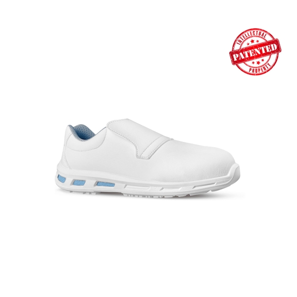 Upower Kyle S ESD Calzado de Seguridad - Talla 40 - Tecnologia ESD, Puntera AirToe Composite, Anti-Perforacion, Resistentes al Agua, Suela Infinergy - Color Blanco