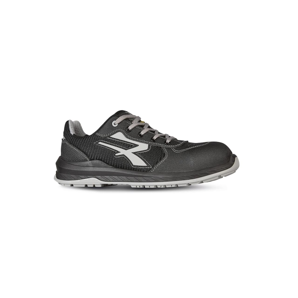 Upower Shanghai S ESD Calzado de Seguridad con Puntera Ligera - Talla 44 - Sistema Antiperforacion, Parte Superior Ultrarresistente, Plantilla Antifatiga, Suela Antideslizante, Proteccion S1PS FO SR - Color Gris