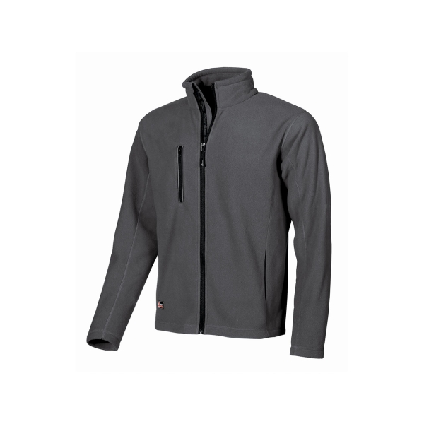 Upower Warm Chaqueta de Lana - Talla M - Comodidad y Durabilidad, Cremallera Interna, Proteccion DPI1, Material 100% Poliester - Color Gris Meteorito