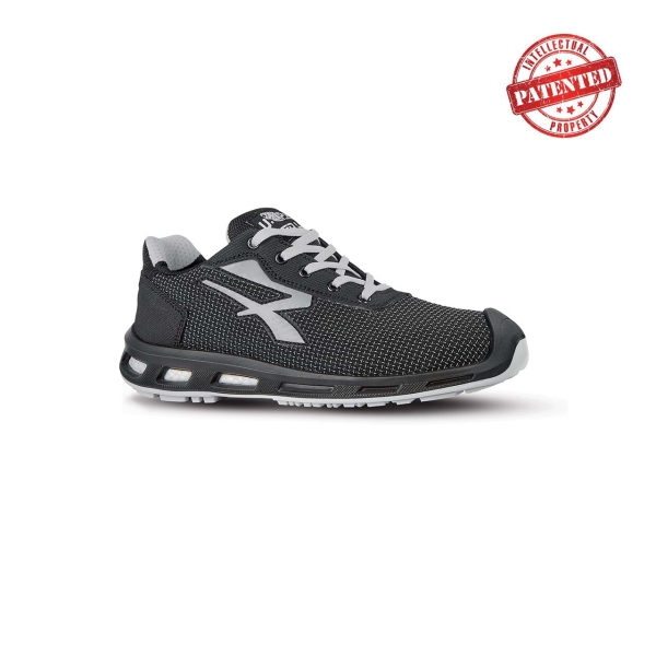 Upower Imperius S ESD Calzado de Seguridad - Talla 41 - Puntera AirToe Aluminium, Sistema Antipinchazos, Alta Resistencia a la Abrasion, Suela Infinergy, Proteccion S3S CI FO SR - Color Gris Oscuro