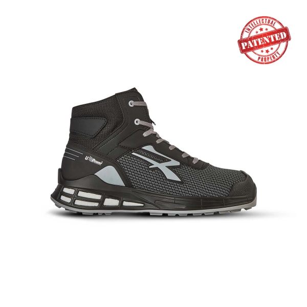 Upower Fantom S ESD Calzado de Seguridad Innovador - Talla 45 - Puntera de Refuerzo, Sistema Antideslizante, Plantilla Anatomica Antibacteriana, Tecnologia Infinergy, Proteccion Contra el Frio - Color Gris Oscuro