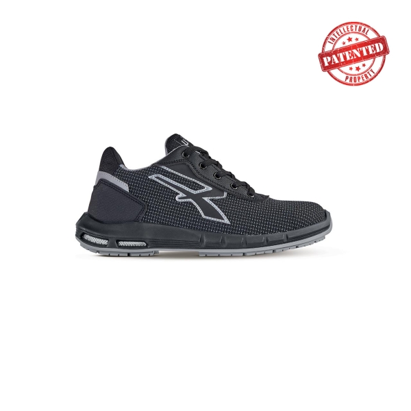 Upower Scudo Plus S ESD Calzado de Seguridad - Talla 46 - Puntera AirToe Aluminium, Antipinchazos, Alta Resistencia a la Abrasion, Suela PU/PU High Rebound, Proteccion S3S CI FO SR - Color Gris Oscuro