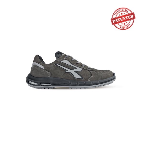 Upower Avion Plus S ESD Calzado de Seguridad Altos - Talla 38 - Cuero Nubuck Resistente, Puntera de Aluminio, Hidrofugos, Antiarrugas, Suela Antideslizante, Proteccion S3S CI FO SR - Color Gris Oscuro