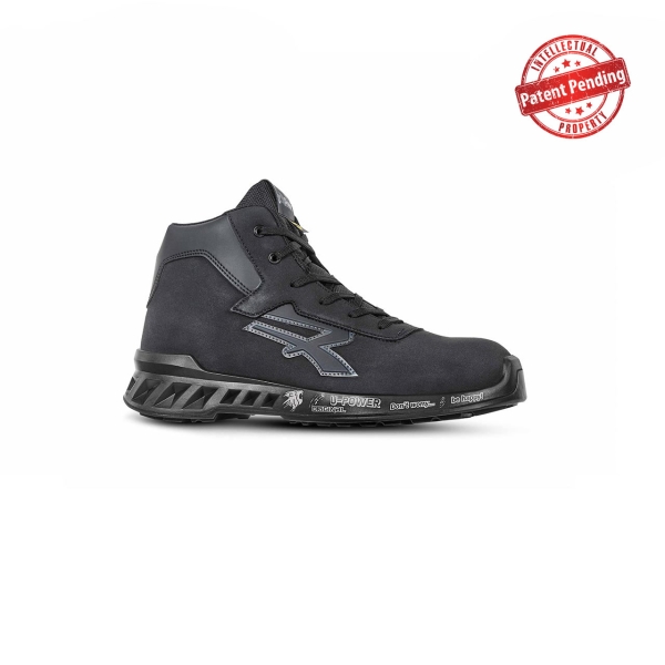 Upower Parker S ESD Calzado de Seguridad Antiestatico Ultraligero - Talla 35 - Resistente al Agua, Puntera Aluminio, Suela Antideslizante, Proteccion Contra el Frio, Transpirable - Color Gris Oscuro