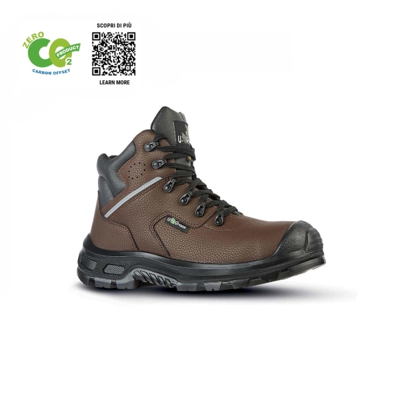 Upower Lancaster UK S ESD Calzado de Seguridad - Talla 36 - Puntera AirToe Composite, Sistema Antiperforacion, Forro Transpirable, Suela Antideslizante, Proteccion S3S CI FO SR - Color Marron