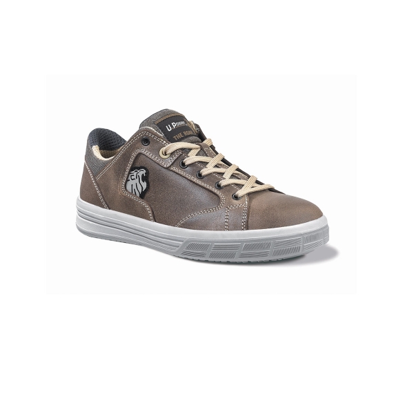 Upower Savana S Calzado de Seguridad Bajos - Talla 38 - Empeine Piel Engrasada Hidrofuga, Puntal Aluminio Antipinchazos, Suelas Antideslizantes, Proteccion S3S FO SR - Color Marron