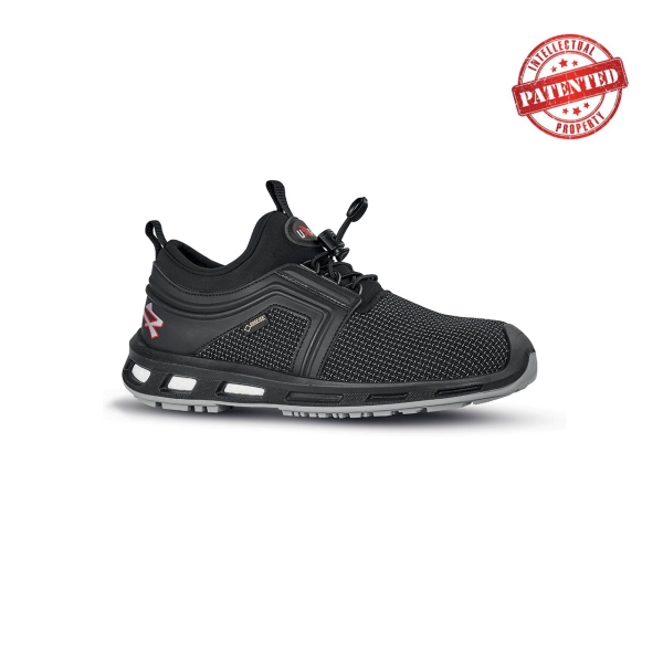 Upower Rocket S Calzado de Seguridad - Talla 47 - Puntera AirToe Aluminium, Antipinchazos, Alta Resistencia a la Abrasion, Alta Transpirabilidad, Proteccion S7S CI FO SR - Color Negro