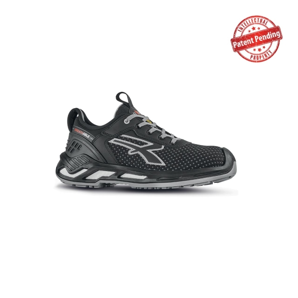 Upower Marlin S ESD Calzado de Seguridad Bajos - Talla 42 - Resistencia a la Abrasion, Impermeables y Transpirables, Puntera de Aluminio, Suela Antideslizante, Proteccion S3S CI FO SR - Color Negro