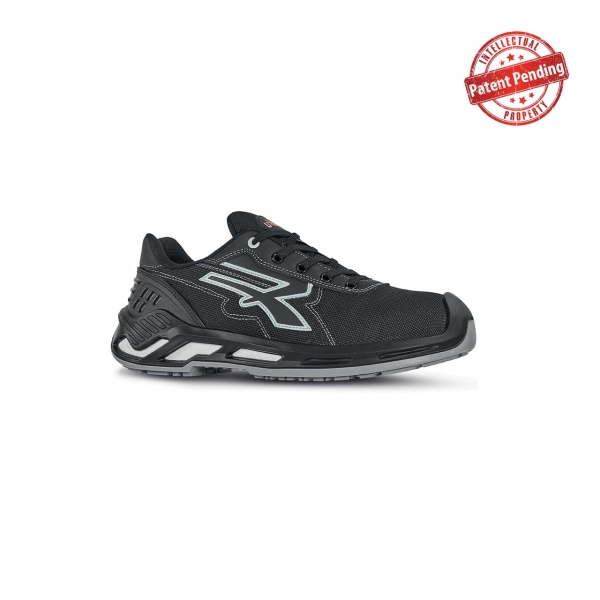 Upower Zorbi S ESD Calzado de Seguridad Bajos - Talla 39 - Puntera de Aluminio, Parte Superior Hidrorepelente y Transpirable, Suela Antideslizante, Proteccion S3S CI FO SR - Color Negro