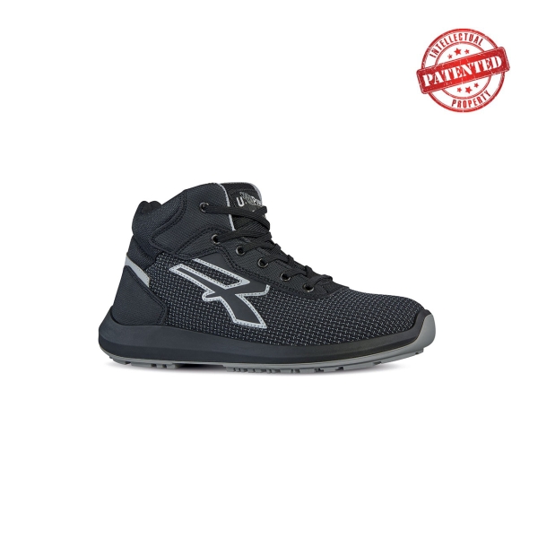 Upower Velar S ESD Calzado de Seguridad - Talla 42 - Puntera AirToe Aluminium, Antipinchazos, Resistente a la Abrasion, Alta Transpirabilidad, Proteccion S3S CI FO SR - Color Negro