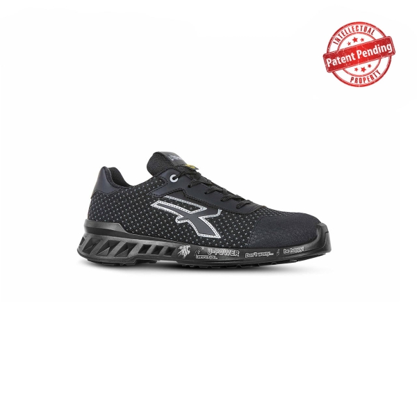 Upower Logan S ESD Calzado de Seguridad Bajos - Talla 47 - Sistema Anti-Perforacion, Suela Antideslizante, Proteccion Frio, Parte Superior Resistente, Plantilla Antibacteriana - Color Negro