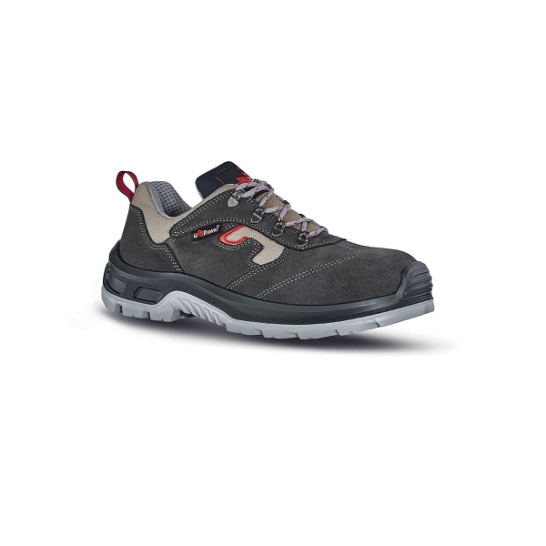 Upower Control L Botines de Seguridad - Talla 39 - Empeine en Gamuza Suave, Textile Ultra Transpirable, Puntal Composite, Antiperforacion, Antideslizante, Proteccion S1P FO SR - Color Negro