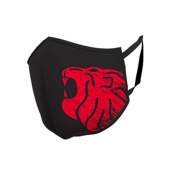 Upower Lion Face Mask Mascarilla Lavable - Talla Unica - Maxima Proteccion y Comodidad, Doble Tratamiento Antibacteriano y Anti-Gota, Tejido Repelente al Agua, Diseño Ergonomico - Color Negro Carbon