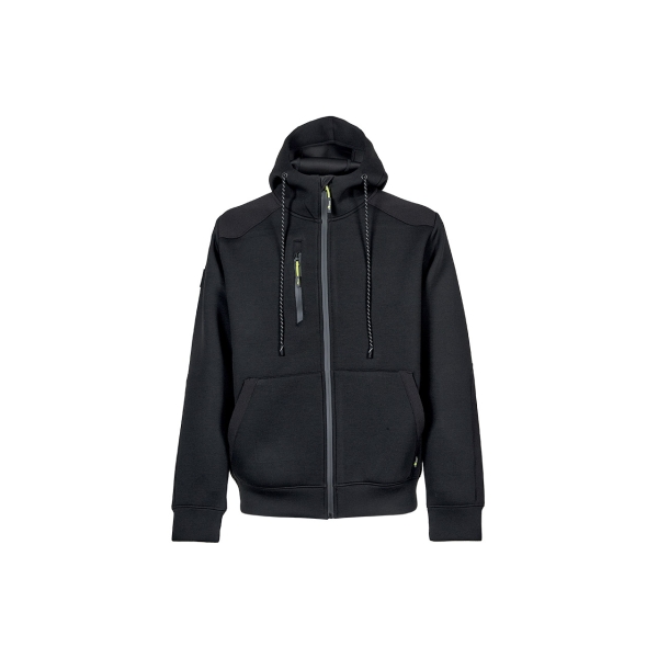 Upower Cork Sudadera Sintetica - Talla 5XL - Proteccion Incluida, Peso Ligero, Diseño Moderno - Color Negro Carbon