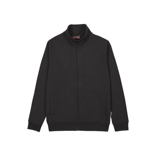 Upower Anuta Sudadera con Cremallera Completa - Talla S - French Terry Suave, Transpirable y Resistente, Mangas Ranglan, Ajuste Comodo, Costuras Pespunteadas, Versatil y Duradera - Color Negro Carbon