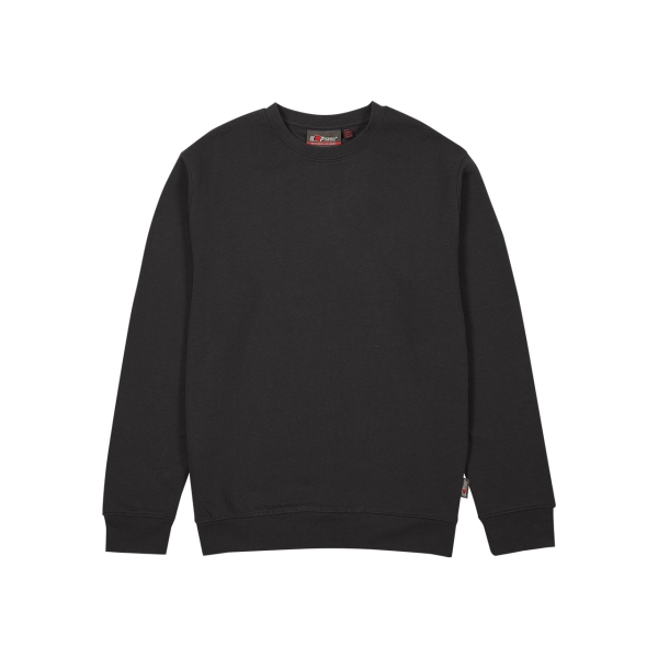 Upower Tupai Sudadera Cuello Redondo - Talla S - French Terry Verano, Libertad de Movimiento, Algodon y Poliester, Detalles en Punto Elastico, Estilo y Calidad Artesanal - Color Negro Carbon