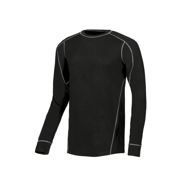 Upower Alpin Camisa Termica de Trabajo - Talla 2XL - Material Comodo y Transpirable, Costuras Planas sin Etiquetas, Proteccion Contra Irritaciones - Color Negro Carbon