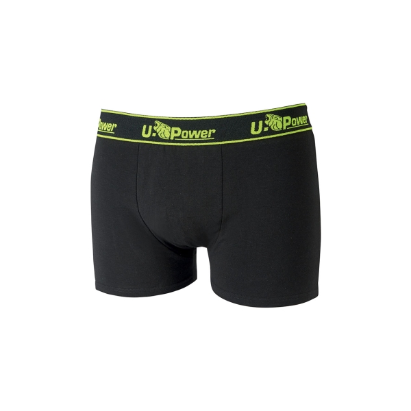 Upower Boxer Calzoncillos Boxer de Algodon Suave - Talla M - Elastico Resistente, Ajuste Duradero, Material Transpirable y Resistente al Lavado, Paquete de Tres - Color Negro Carbon